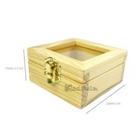 Gambar DADALALA Ring Box / Kotak Cincin Model Kotak Kayu Pinus Ukuran 9x9x4 dari Dadalala Kota Malang 5 Tokopedia