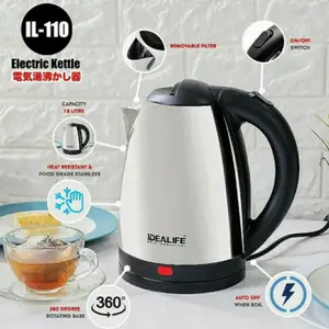 Teko Listrik Stainless / Kettle electric 1,8lt IDEALIFE IL-110