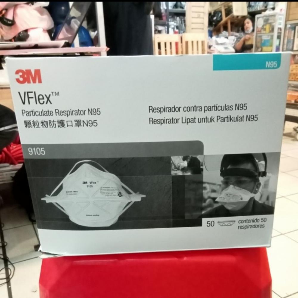 Masker 3M 9105 Vflex maske kesehatan 1 box isi 50pcs