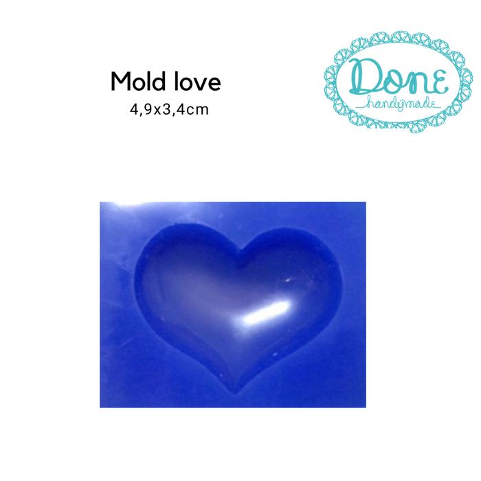 Gambar mold clay mold resin mold fondant mold heart mold pastry cetakan love dari Done Handymade Kota Administrasi Jakarta Barat Tokopedia