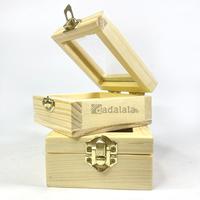 Gambar DADALALA Ring Box / Kotak Cincin Model Kotak Kayu Pinus Ukuran 9x9x4 dari Dadalala Kota Malang 2 Tokopedia
