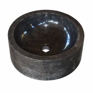 Wastafel Batu Marmer Model Drum Lengkung