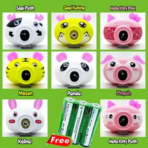 Mainan Anak - Bubble Camera / Kamera Gelembung Elektrik Lampu & Musik