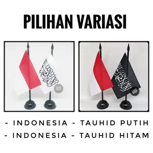 [PAKET] BENDERA MEJA INDONESIA + TAUHID