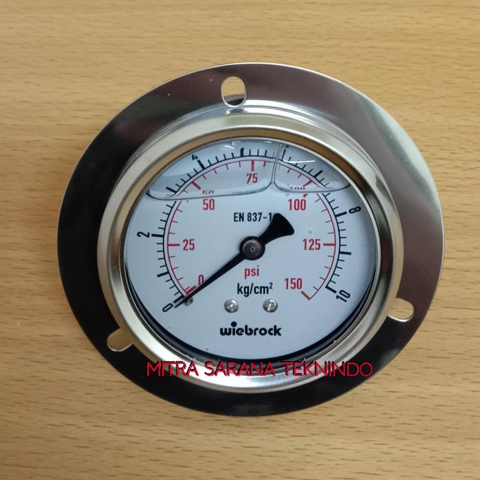 Gambar Pressure / Presure Gauge Payung Full Stainless 2,5 inch 10 bar 150 psi dari Mitra Sarana Teknindo Kota Administrasi Jakarta Barat Tokopedia