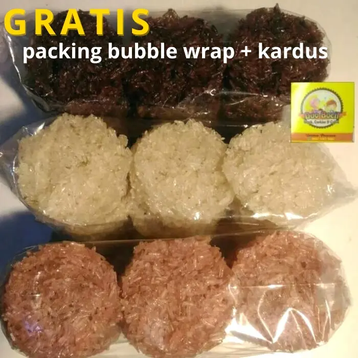 Rengginang (isi 30 pcs) Terasi, Bawang, Ketan Item Asli Bogor
