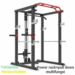 Alat power rack pull down benchpress squatrack multifungsi gym