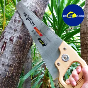 Gergaji Graji Gorok Tangan Gagang Kayu - HASSTON PROHEX 16" 16 inch