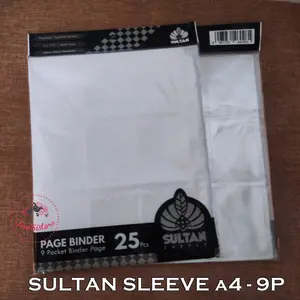 Sleeve 9p Sultan Premium untuk binder A4 - 11 Holes 9 Pocket - 5 PCS