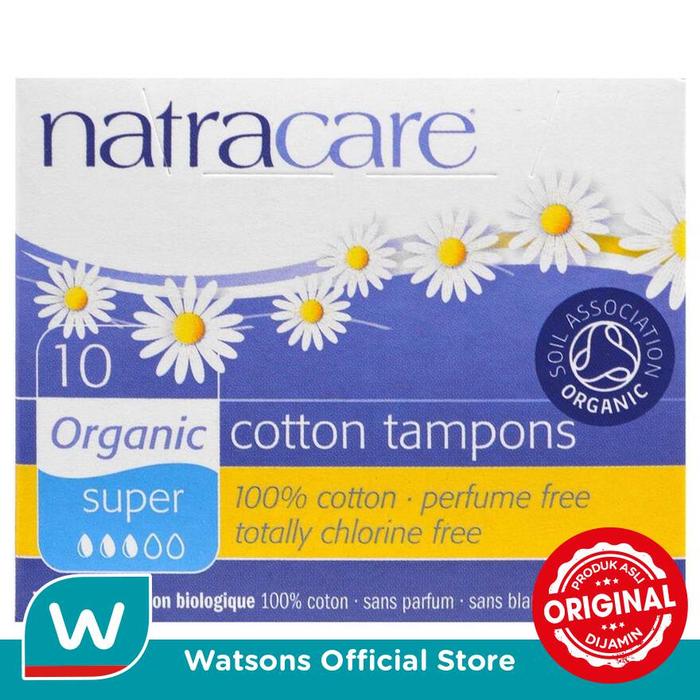Gambar Natracare Tampon Organic Extra/Super 10s dari Watsons Indonesia Official Store Kab. Tangerang Tokopedia