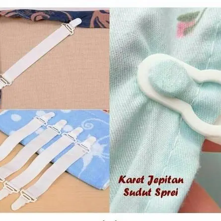 karet jepitan sprei sudut 4pcs