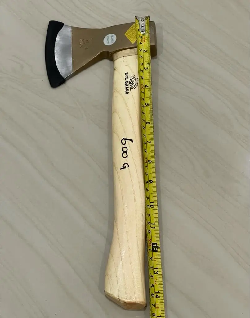 Kampak gagang kayu 600gram kapak belah kayu ax 600 gr gg kayu