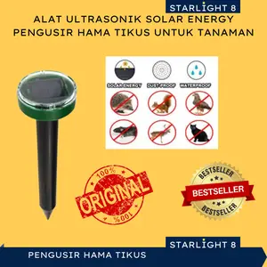 Alat Pengusir Hama Tikus Tupai Kucing Ular Ultrasonic Tenaga Matahari