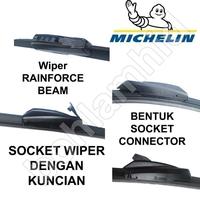 Gambar WIPER MOBIL JAZZ Lama GD3 MICHELIN Rainforce Beam FRAMELESS 2Pcs kn-kr - 24 dan 14 dari bohlamhid Kota Tangerang 4 Tokopedia