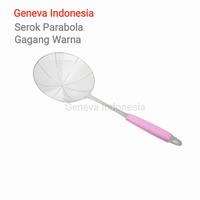 Gambar Saringan / Serokan Parabola Gorengan Mie Sayur Gagang Warna Stainless - 18 CM dari Geneva Indonesia Kota Administrasi Jakarta Barat 3 Tokopedia