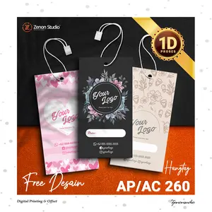 Hang Tag Baju / Label Harga Pakaian / Price Tag Custom 260 gsm