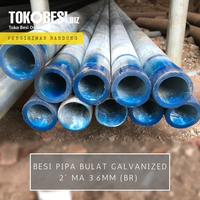 Gambar Besi Pipa Bulat Galvanized 2" biru ma (3.6mm) SNI dari Teguh tokobesi Kota Bandung 1 Tokopedia