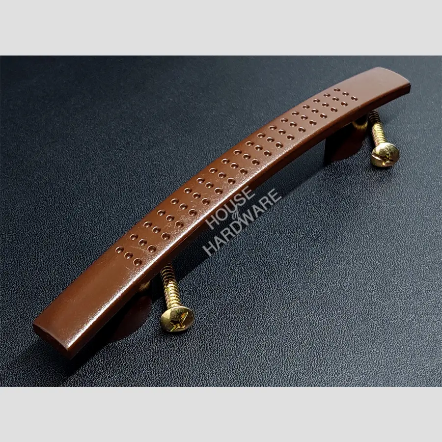 HANDLE BINTIK POLOS COKELAT 96 mm / TARIKAN PINTU LEMARI