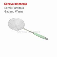 Gambar Saringan / Serokan Parabola Gorengan Mie Sayur Gagang Warna Stainless - 18 CM dari Geneva Indonesia Kota Administrasi Jakarta Barat 2 Tokopedia