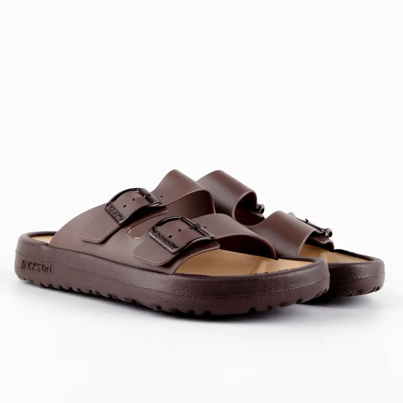 Jackson - Sandal Slide Jackson Ask 1JP Cokelat Tua 1