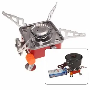 Kompor camping Gas kovar portabel mini model kotak/Cooking Set Ds 200