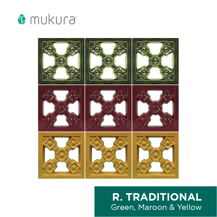 Gambar Roster Keramik Lubang Angin Mukura Tradisional 20x20cm - Brown dari Roster Granit Mukura Kota Administrasi Jakarta Utara Tokopedia