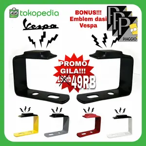 Dudukan Plat Nomor Magnet Vespa Sprint GTS Primavera LX S Nopol Matic