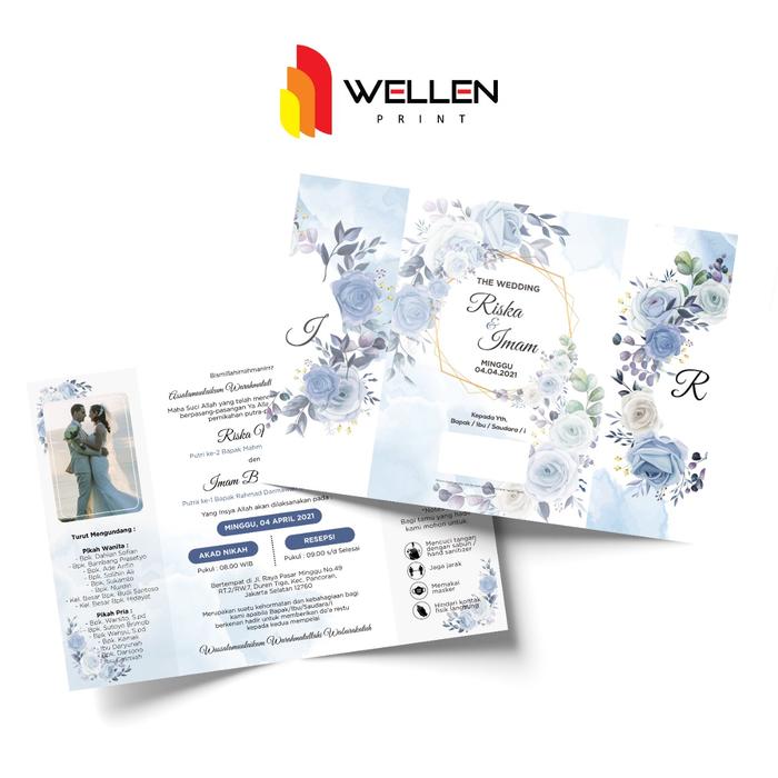 Gambar WELLEN PRINT - Cetak Undangan Pernikahan Custom / Print Invitation Wedding / Khitanan / Ngunduh Mantu / Kartu Ucapan dari WELLEN PRINT OFFICIAL Kota Administrasi Jakarta Selatan Tokopedia