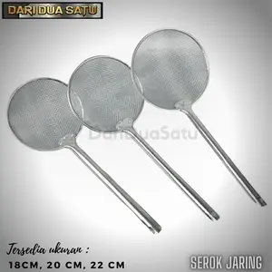 Serok Jaring Saringan Gorengan Tirisan Kacang Mie Sayur 18 20 22 cm