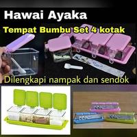 Gambar Tempat bumbu hawaii / Spice Container Ayaka isi 4 dari MJHOMEOLSHOP Kab. Tangerang 1 Tokopedia