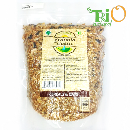 Gambar Granola Classic 900 gram dari Trio Natural Kota Bandung Tokopedia