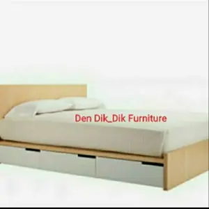 Dipan kayu laci 3 uk 160*200