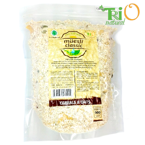 Gambar Muesli Classic 900 gram dari Trio Natural Kota Bandung Tokopedia
