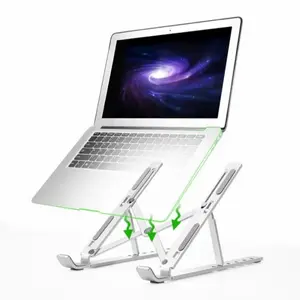 Laptop Stand Portable Dudukan Holder Lipat Notebook Tab Buku HP Tablet