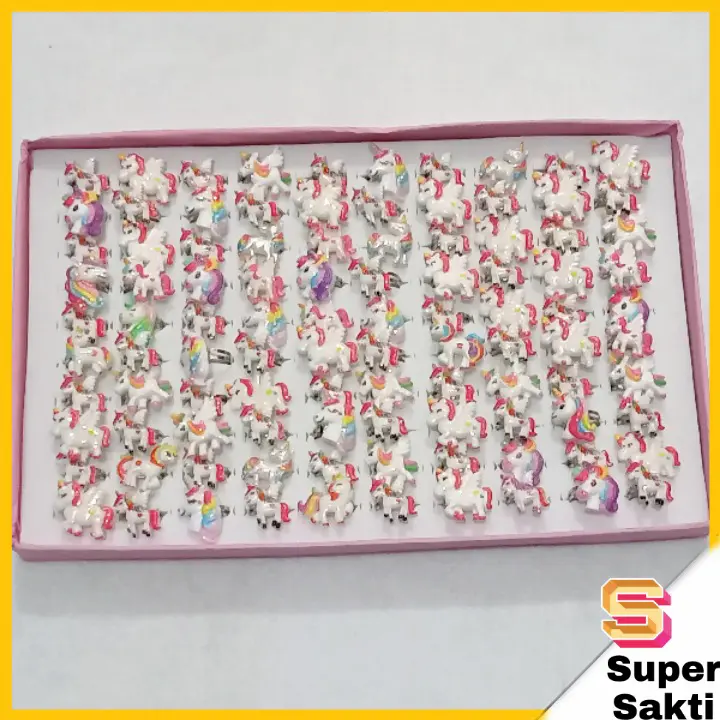 Cincin Mainan anak perempuan motif karakter 0