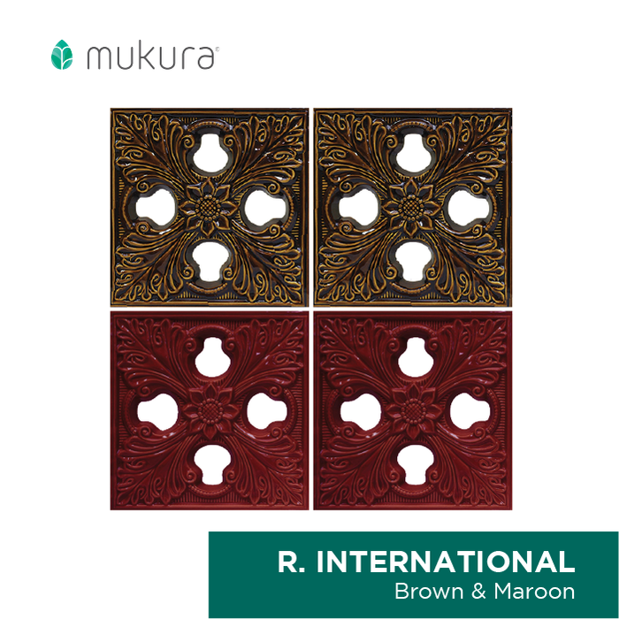 Gambar Roster Keramik Lubang Angin Mukura International 30x30cm - Ivory dari Roster Granit Mukura Kota Administrasi Jakarta Utara Tokopedia