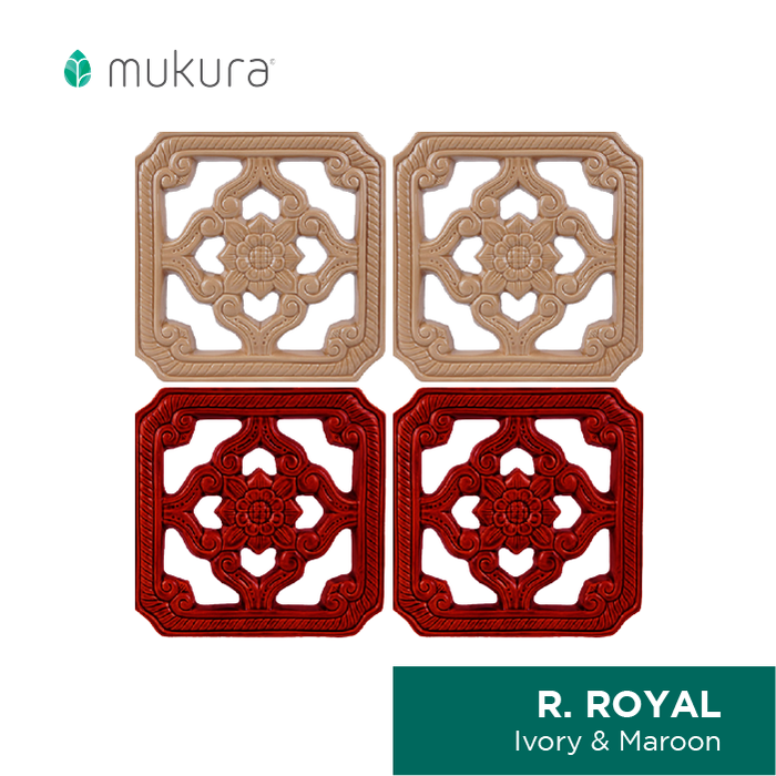 Gambar Roster Keramik / Lubang Angin / Loster Mukura Ceramics Royal 30x30cm - Maroon dari Roster Granit Mukura Kota Administrasi Jakarta Utara Tokopedia