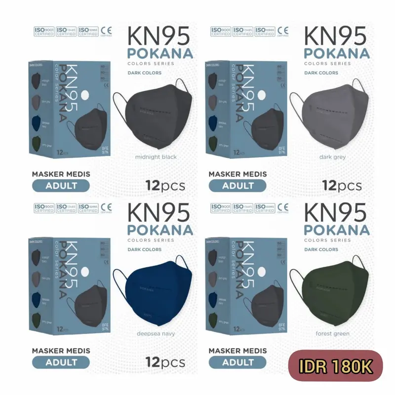 Masker Medis Pokana KN95 Dewasa 6Ply Series 0