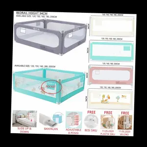 Pagar Pengaman Bayi Safety Baby Bedrail Safety Baby Bed Rail