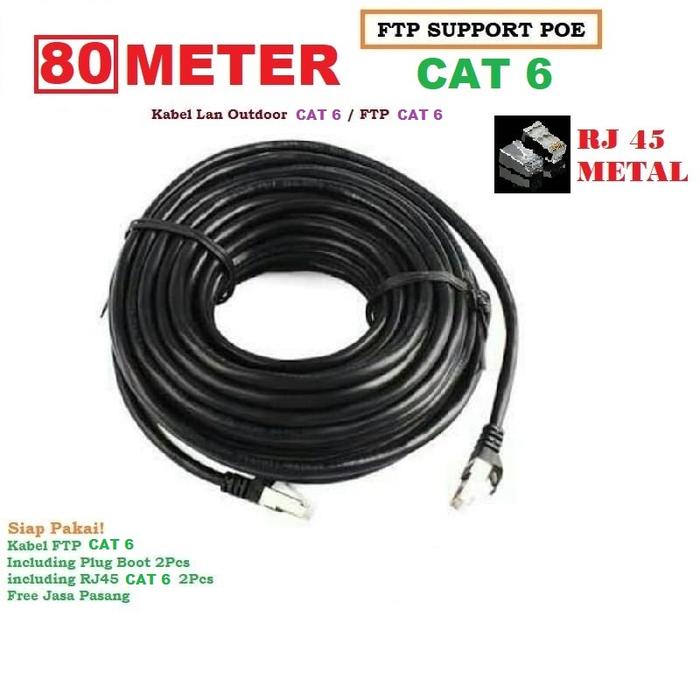 Gambar FTP 80 METER KABEL LAN OUTDOOR FTP CAT6E CAT 6E FTP 80 METER dari Reformasi Computer Kota Administrasi Jakarta Barat Tokopedia