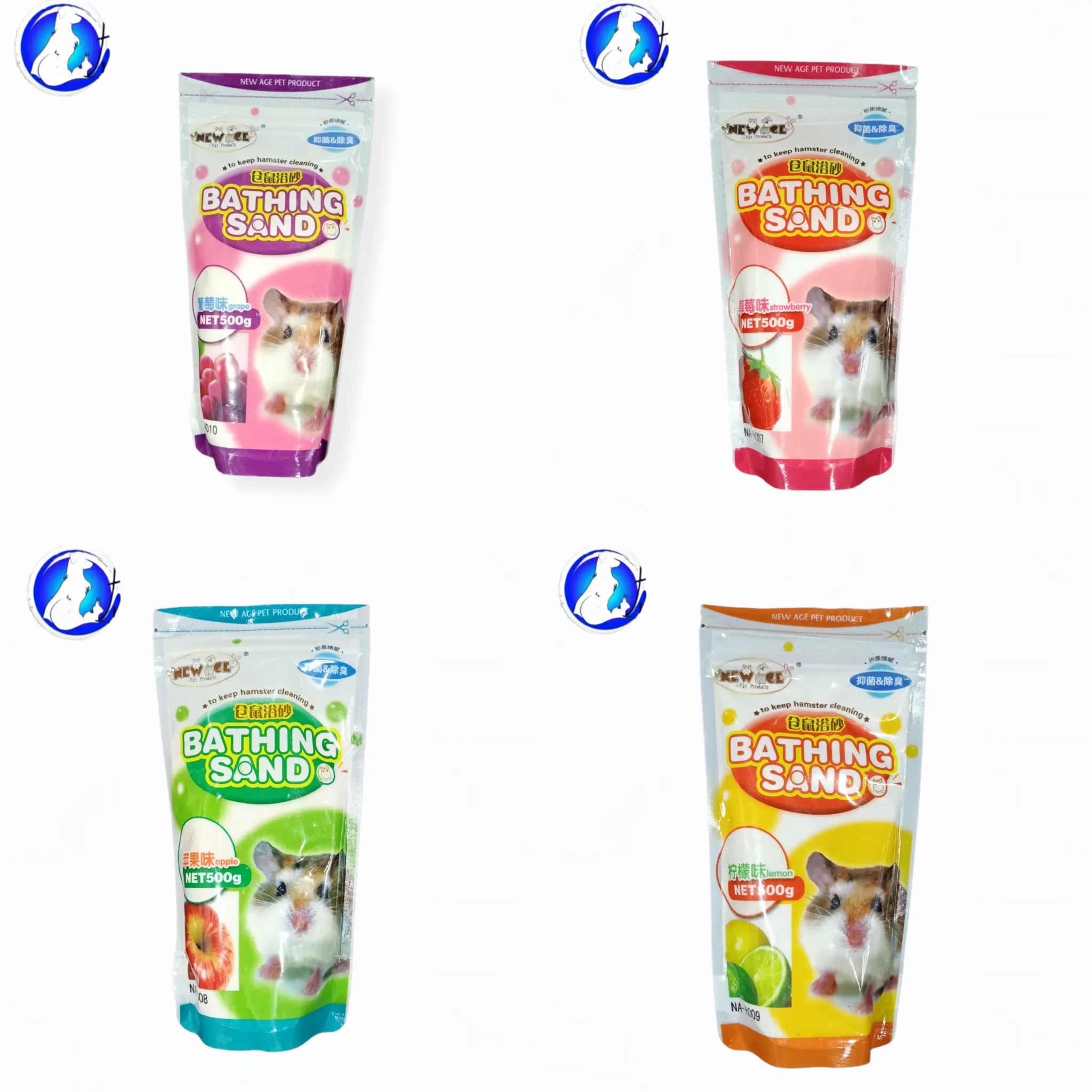 New Age Hamster Bathing Sand 500gr Pasir Mandi Wangi Hamster