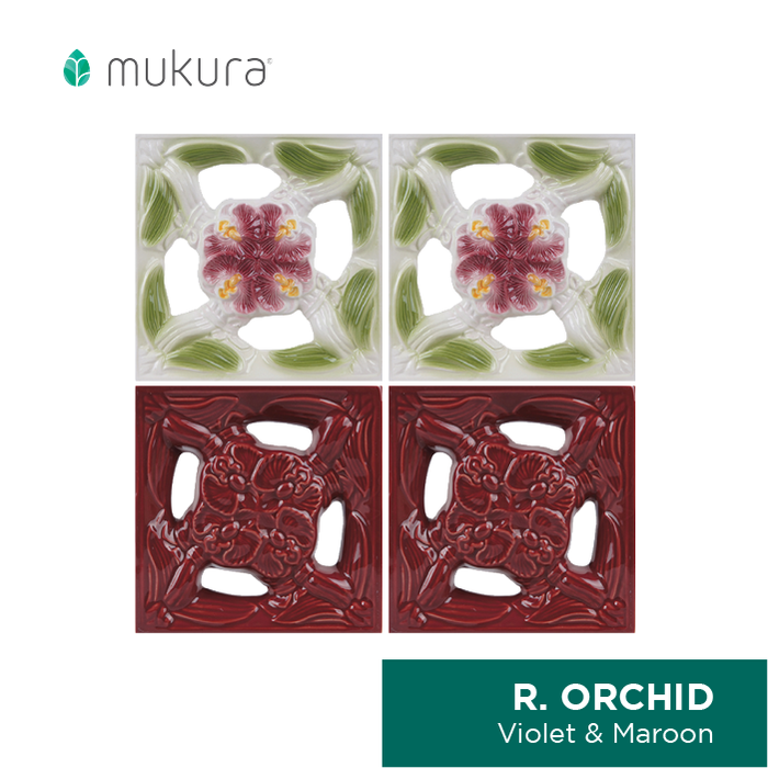 Gambar Roster Keramik Mukura / Lubang Angin / Ventilasi Orchid 30x30cm - Violet dari Roster Granit Mukura Kota Administrasi Jakarta Utara Tokopedia
