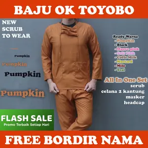 READY!! Baju OK Bahan Toyobo Premium / Baju Jaga / Baju Oka / Scrub