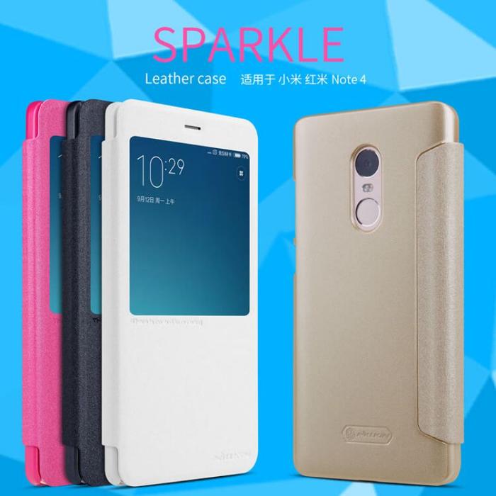 Gambar XIAOMI REDMI NOTE 4 NILLKIN SPARKLE ORIGINAL FLIP COVER PC CASE CASING dari Case Thebest Kota Administrasi Jakarta Pusat Tokopedia
