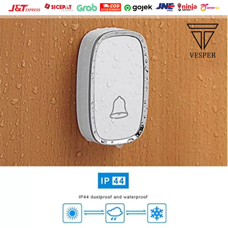 Door bell wireless / bel rumah wireless waterproof 1 receiver 1