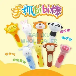 Mainan boneka genggam bayi bunyi / Baby rattle stick / Mainan edukasi