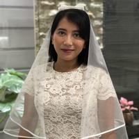 Gambar Sarkara wedding veil 002 pita putih dari Sarkara Kota Tangerang Selatan 4 Tokopedia