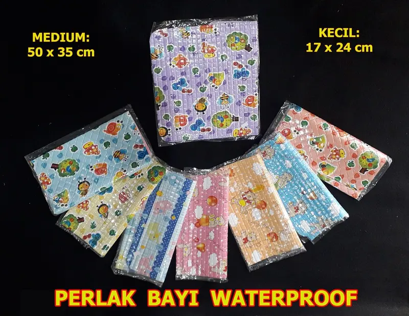 Perlak Ompol Bayi Waterproof Meteran Motif Murah Matras Perlak Pangku