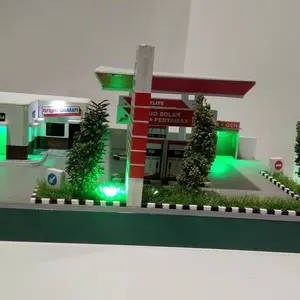 diorama spbu plus lampu led