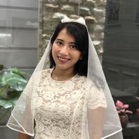 Gambar Sarkara wedding veil 002 pita putih dari Sarkara Kota Tangerang Selatan 3 Tokopedia
